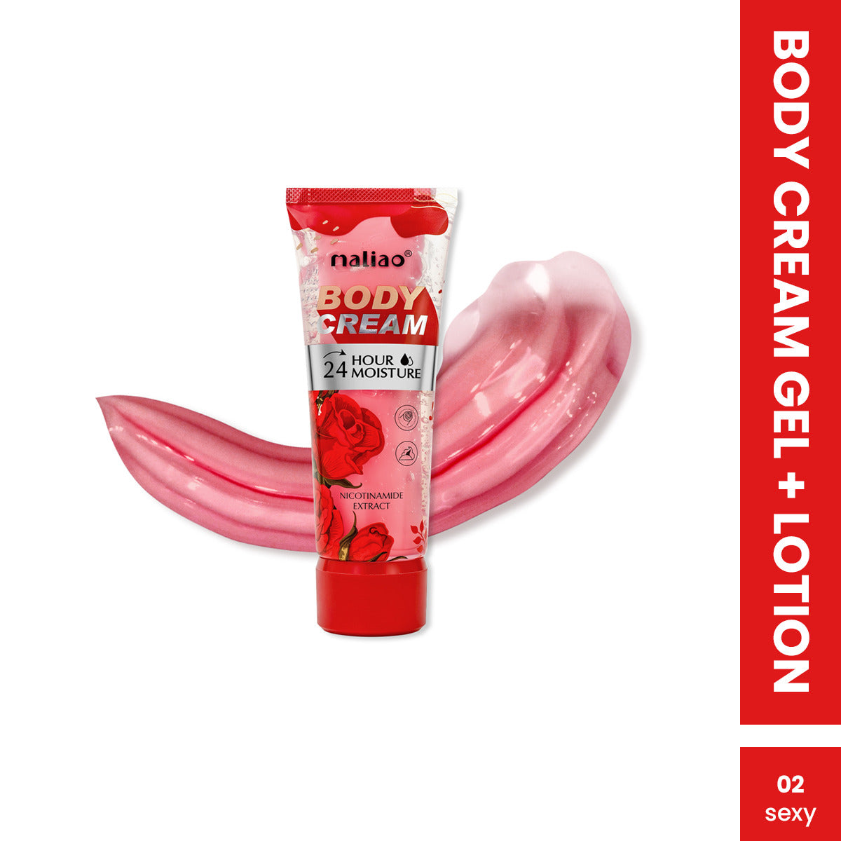 Maliao Body Cream Gel + Lotion – 24-Hour Moisture